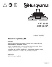 Husqvarna CRT 36-25 Manuel De L'opérateur