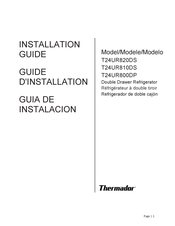 Thermador T24UR820DS Guide D'installation