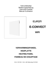 EUROM E-CONVECT WIFI Manuel D'utilisation