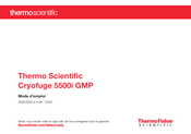 Thermo Scientific Cryofuge 5500i GMP Mode D'emploi