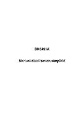 B&K Precision BK5491A Manuel D'utilisation Simplifié