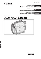 Canon DC201 Manuel D'instruction