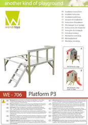 wendi toys WE-706 Platform P3 Instructions D'installation