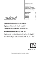 Vetus FTANK80B Instructions D'installation