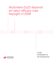 Keysight Technologies U1253B Guide D'utilisation Et De Maintenance