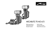 Metz MECABLITZ 70 MZ-5 Mode D'emploi