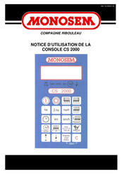 Monosem CS 2000 Notice D'utilisation