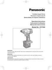 Panasonic EY7202 Instructions D'utilisation