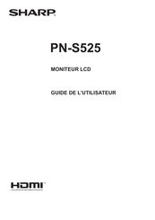 Sharp PN-S525 Guide De L'utilisateur