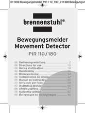 brennenstuhl PIR 180 Notice D'utilisation
