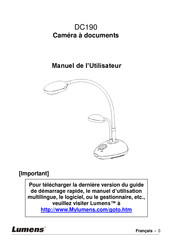 Lumens DC190 Manuel De L'utilisateur