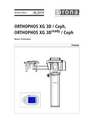 Sirona Orthophos XG 3D/Ceph Notice D'utilisation