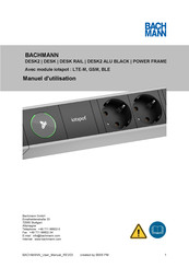 Bachmann DESK2 ALU BLACK Manuel D'utilisation