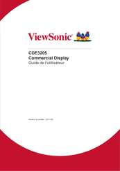 ViewSonic CDE3205 Guide De L'utilisateur