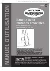 Intex Avec plateforme 42'' 107 cm Manuel D'utilisation