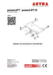 Astra powerLIFT AE5000 Manuel D'utilisation Et D'entretien