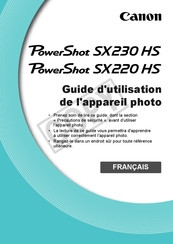 Canon PowerShot SX230 HS Guide D'utilisation