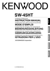 Kenwood SW-45HT Mode D'emploi