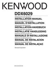 Kenwood DDX6029 Manuel D'installation