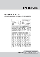 Phonic HELIX BOARD 17 Mode D'emploi