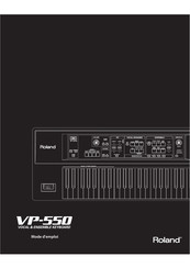 Roland VP-550 Mode D'emploi