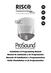 RISCO Group ProSound Guide D'installation Et De Programmation