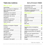 Sony Ericsson K660I Mode D'emploi