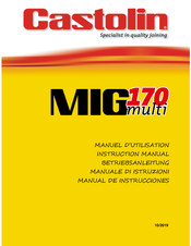 Castolin MIG 170 multi Manuel D'utilisation