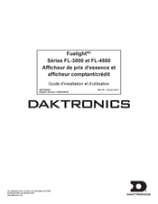 Daktronics Fuelight FL-3000 Série Guide D'installation Et D'utilisation