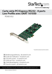 StarTech PEX8S1052 Guide De L'utilisateur