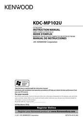 Kenwood KDC-MP102U Mode D'emploi