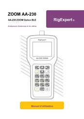 RigExpert ZOOM AA-230 Manuel D'utilisation
