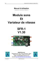 BEIER-Electronic SFR-1 Manuel D'utilisation