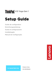 Lenovo ThinkPad X13 Yoga Gen 1 Guide De Configuration