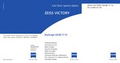 Zeiss VICTORY DiaScope 85 T FL Série Mode D'emploi