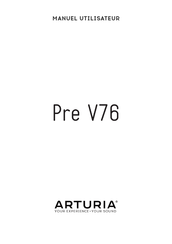 Arturia Pre V76 Manuel Utilisateur