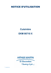 Electrolux ARTHUR MARTIN EKM 90710 X Notice D'utilisation