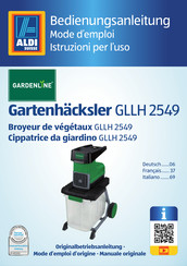 Gardenline ALDI GLLH 2549 Mode D'emploi