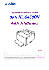 Brother HL-3450CN Série Guide De L'utilisateur