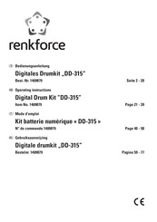 Renkforce DD-315 Mode D'emploi
