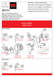 KWC DOMO 20.062.013 Instructions De Montage Et D'entretien