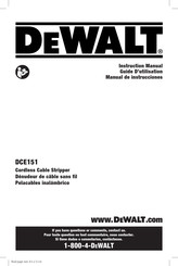 DeWalt DCE151 Guide D'utilisation