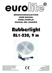 EuroLite Rubberlight RL1-230 Mode D'emploi