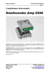 heddier electronic Smallwonder Amp 2X60 Notice D'utilisation