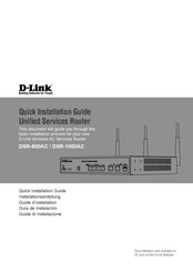 D-Link DSR-1000AC Guide D'installation