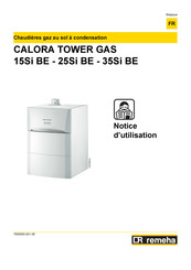 REMEHA CALORA TOWER GAS 25Si BE Notice D'utilisation