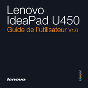 Lenovo IdeaPad U450 Guide De L'utilisateur