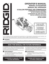 RIDGID GP80145SW Notice D'utilisation