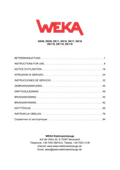 Weka DK116 Notice D'utilisation