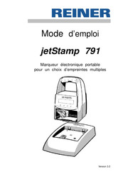 Reiner jetStamp 791 Mode D'emploi